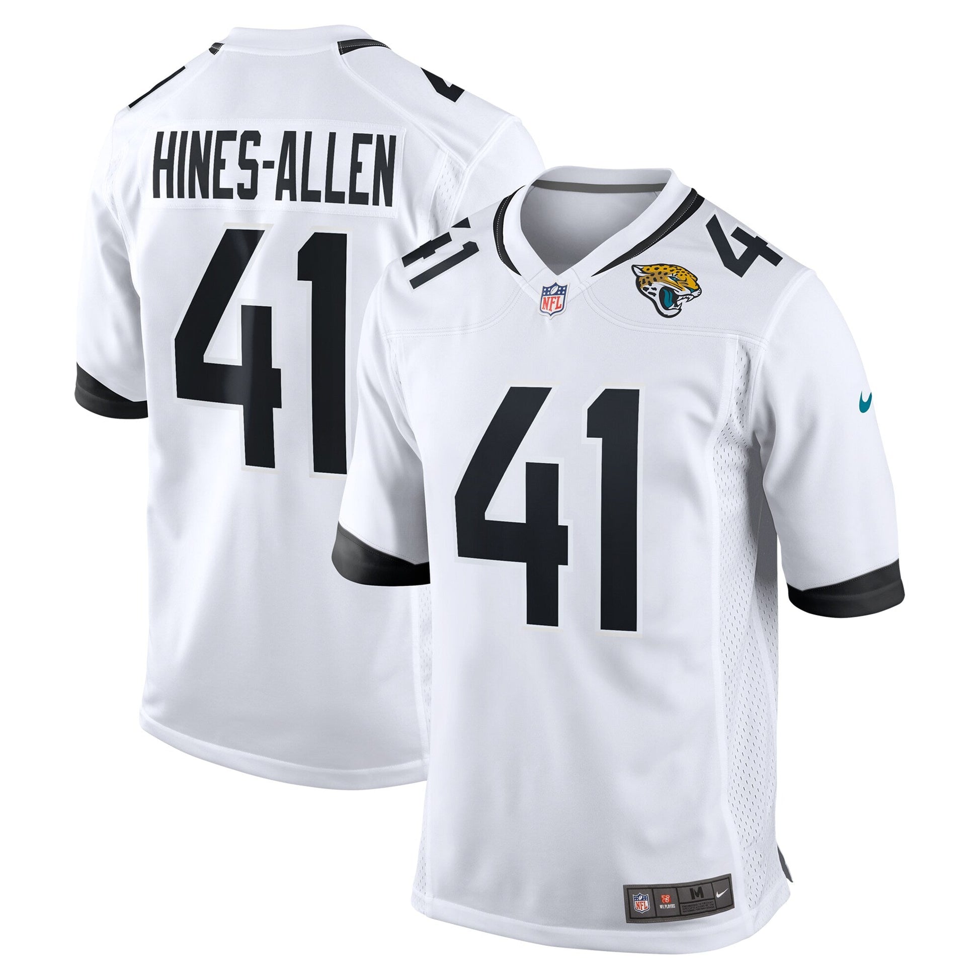 Josh Hines-Allen Jacksonville Jaguars Game Jersey - White football jersey product view 1