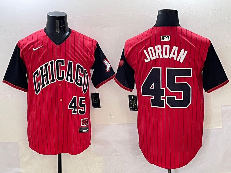 Men's Chicago White Sox Michael Jordan #45 Red/Black 2025 City Connect Limited Player Jersey1 basketball jersey product view 1