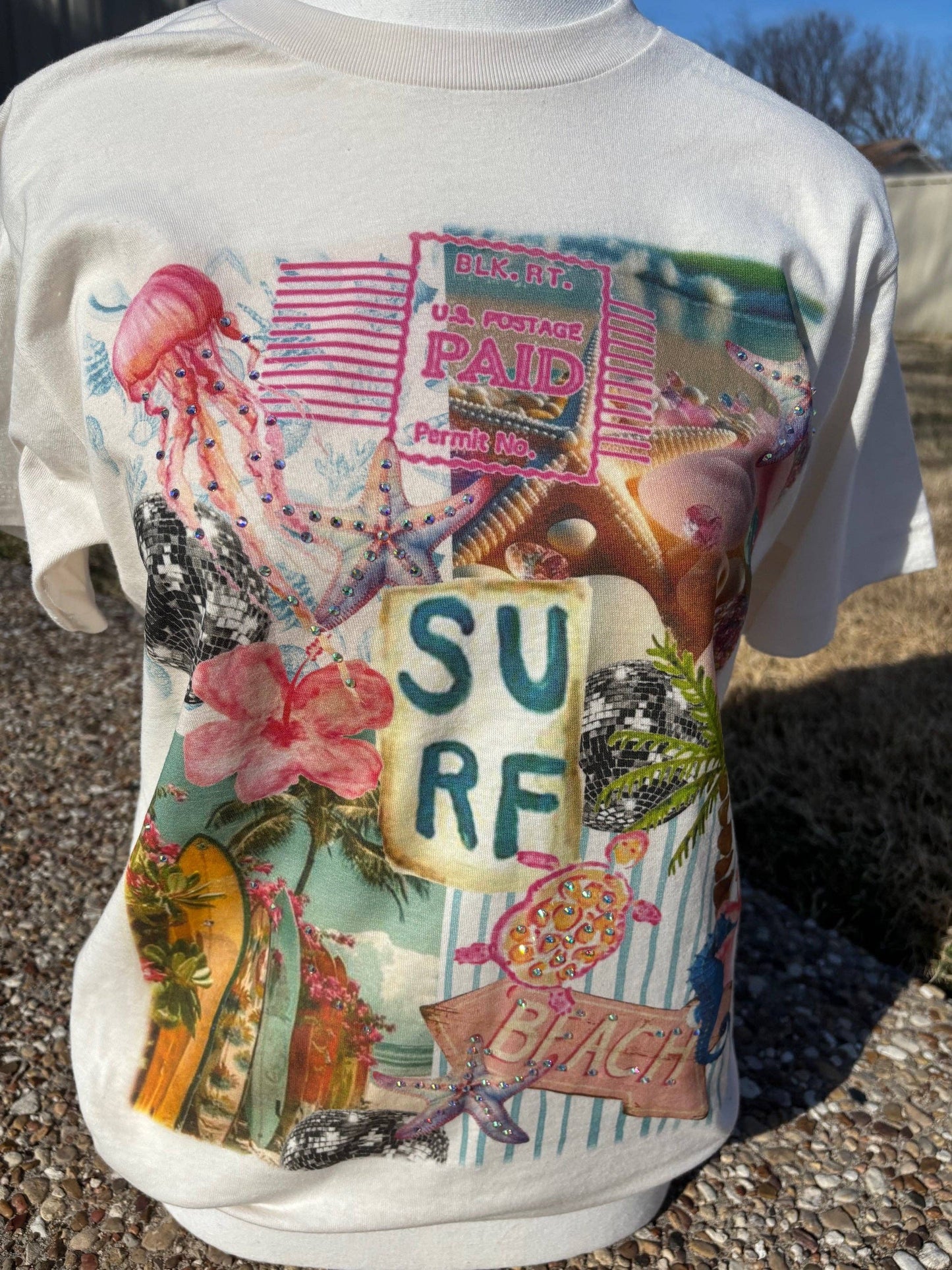 Surf Crystal Tee Unisex T-shirt, Sweatshirt, Hoodie, Long Sleeve Tee - T-Shirt, Sweatshirt, Hoodie