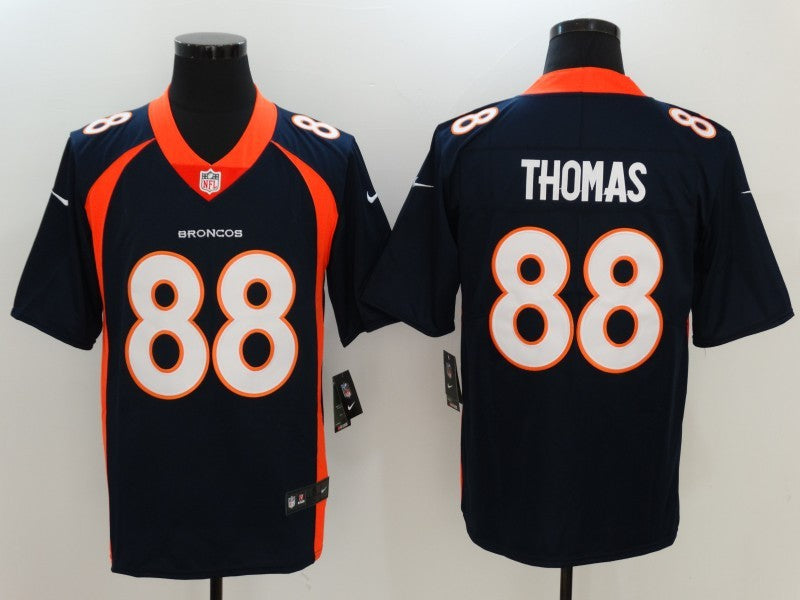 Men's Denver Broncos Demaryius Thomas Navy Game Jersey football jersey product view 1