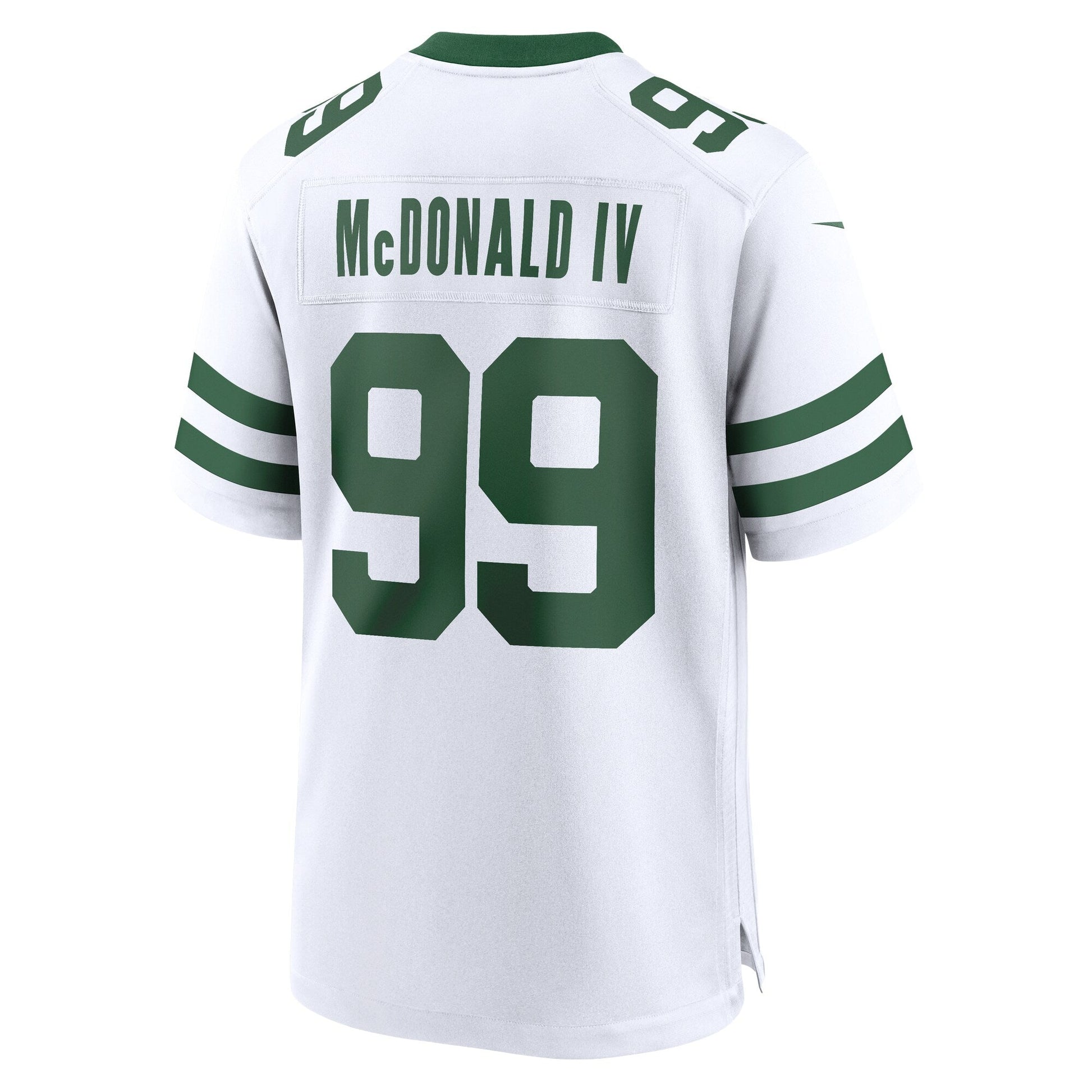 Will McDonald IV New York Jets Game Jersey - Legacy White football jersey product view 3