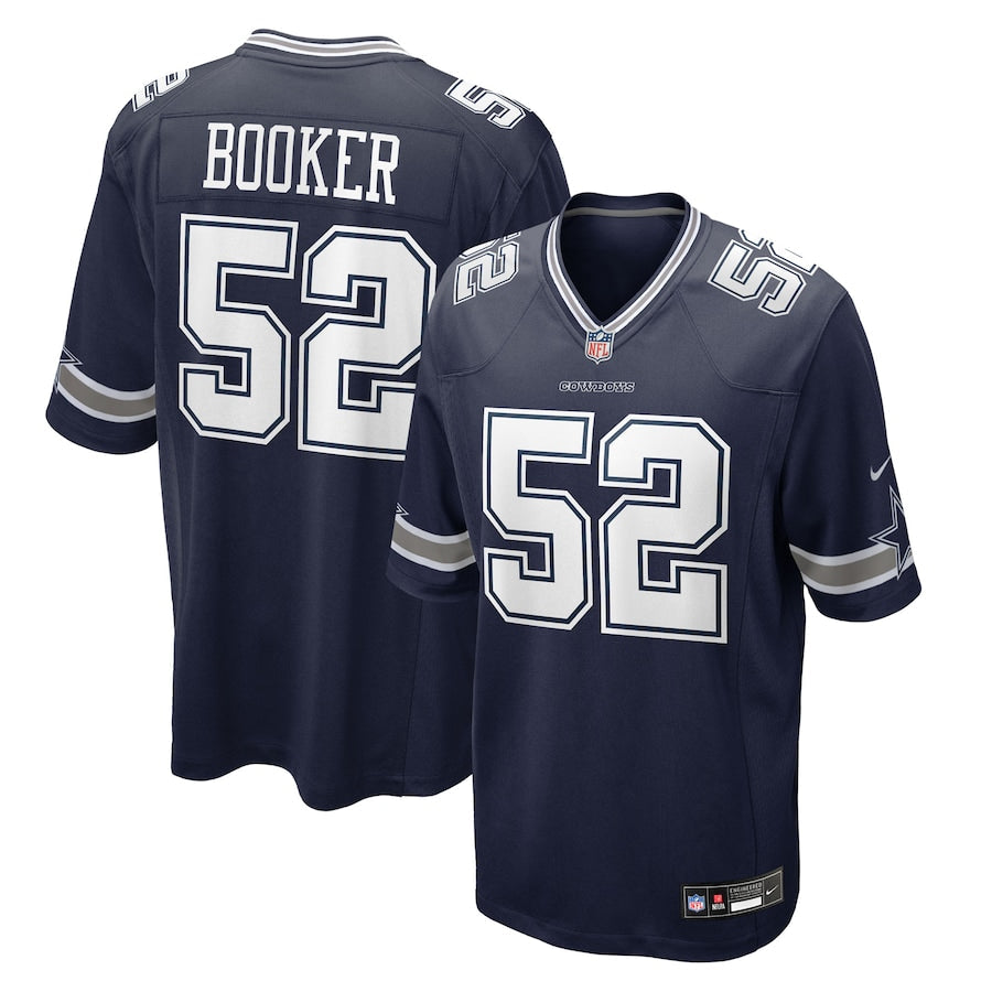 Men's Dallas Cowboys Tyler Booker Navy 2025 NFL Draft First Round Pick Game Jersey football jersey product view 1