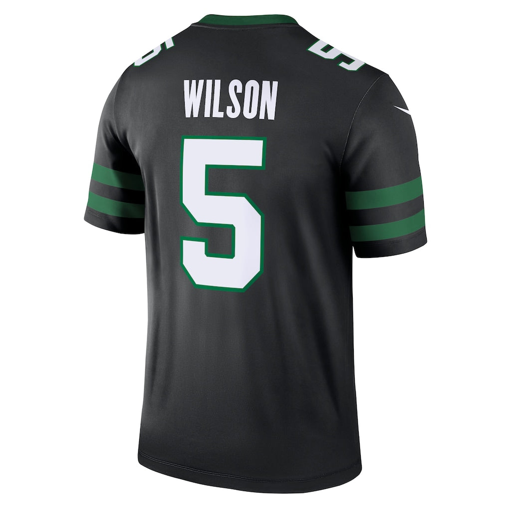 NY.Jets #5 Garrett Wilson Black Legend Player Performance Top Jersey sports jersey product view 1