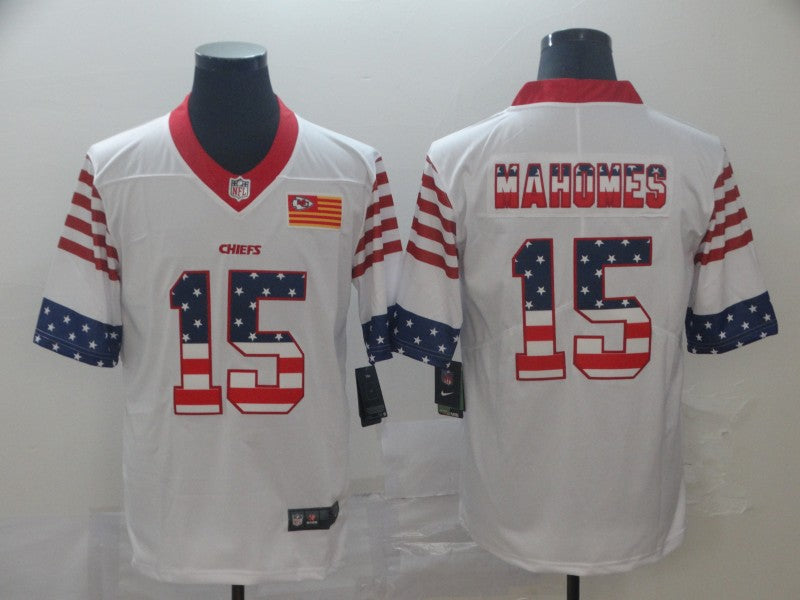 Men's Kansas City Chiefs Patrick Mahomes White Player Game Jersey1 football jersey product view 1