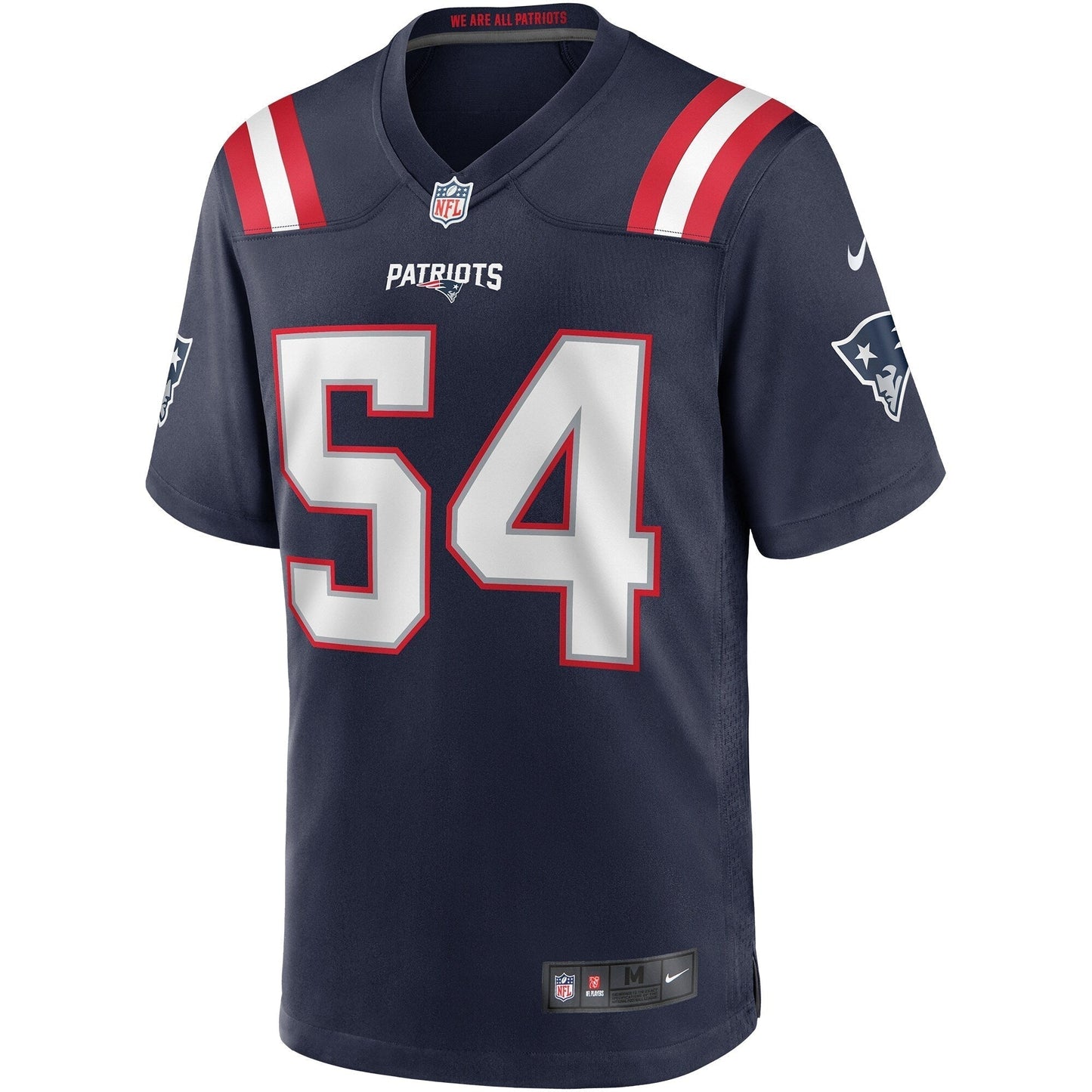Tedy Bruschi New England Patriots Game Retired Jersey - Navy football jersey product view 2
