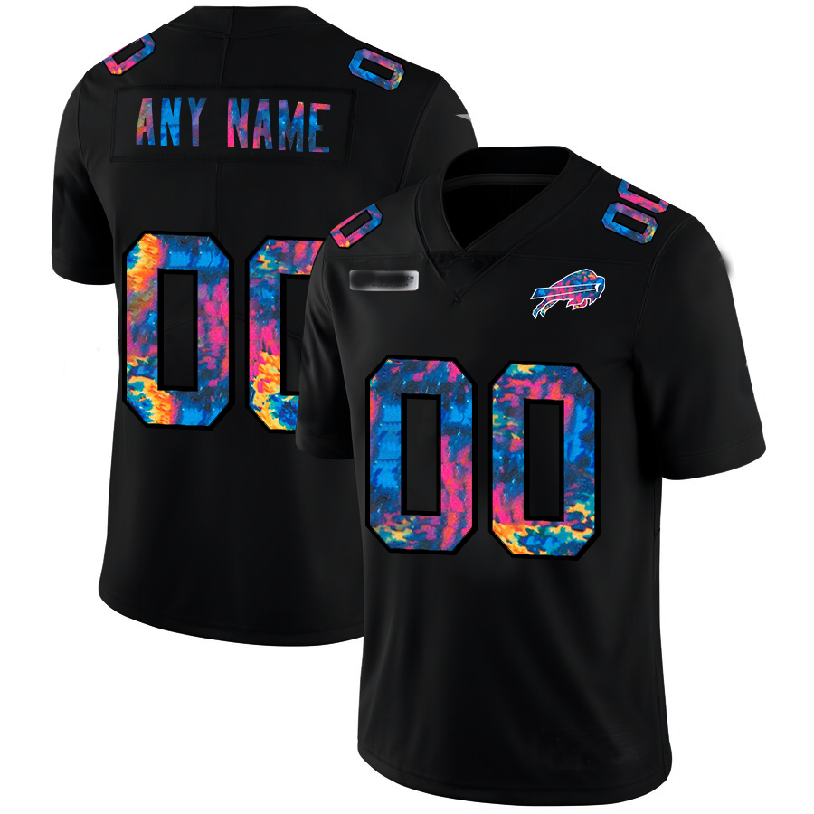 Custom1 Buffalo Bills Multi-Color Black 2020 Crucial Catch Vapor Untouchable Limited Football Jersey1 Stitched American Jerseys football jersey product view 1