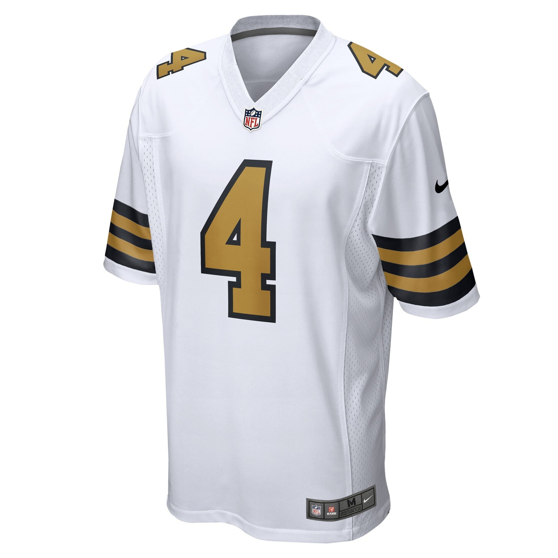 Derek Carr New Orleans Saints Alternate Game Jersey - White football jersey product view 2