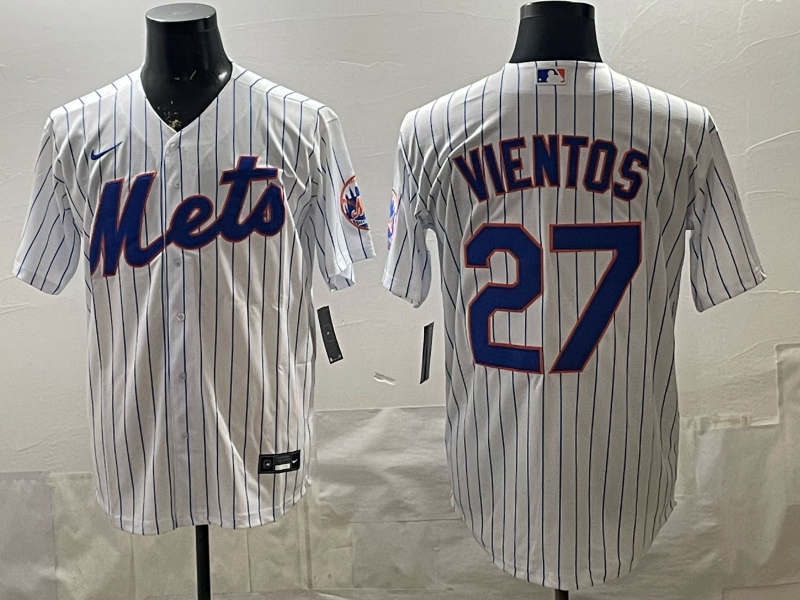 Men's New York Mets Mark Vientos White Home Limited Player Jersey baseball jersey product view 1