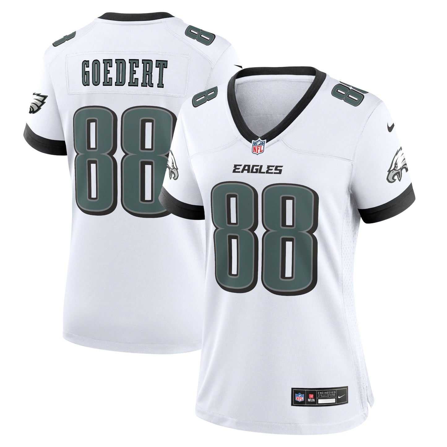 Dallas Goedert Philadelphia Eagles White Game Jersey - White-MEN/WOMEN football jersey product view 2