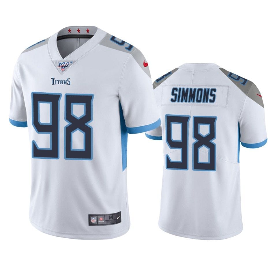 Jeffery Simmons Tennessee Titans Jersey football jersey product view 1