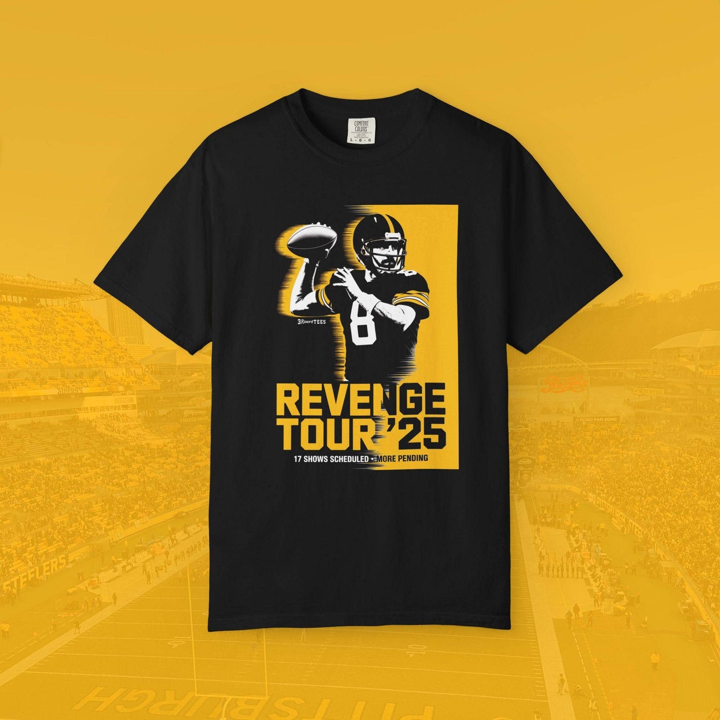 Rodgers' Revenge Tour Pittsburgh Football Shirt Tailgate Tee Unisex T-shirt, Sweatshirt, Hoodie, Long Sleeve Tee - T-Shirt, Sweatshirt, Hoodie