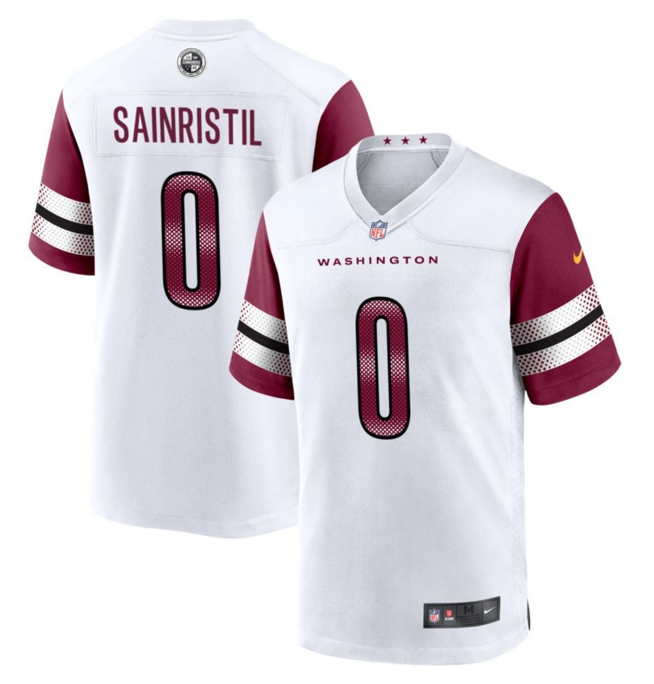 Mike Sainristil Washington Commanders Jersey football jersey product view 1