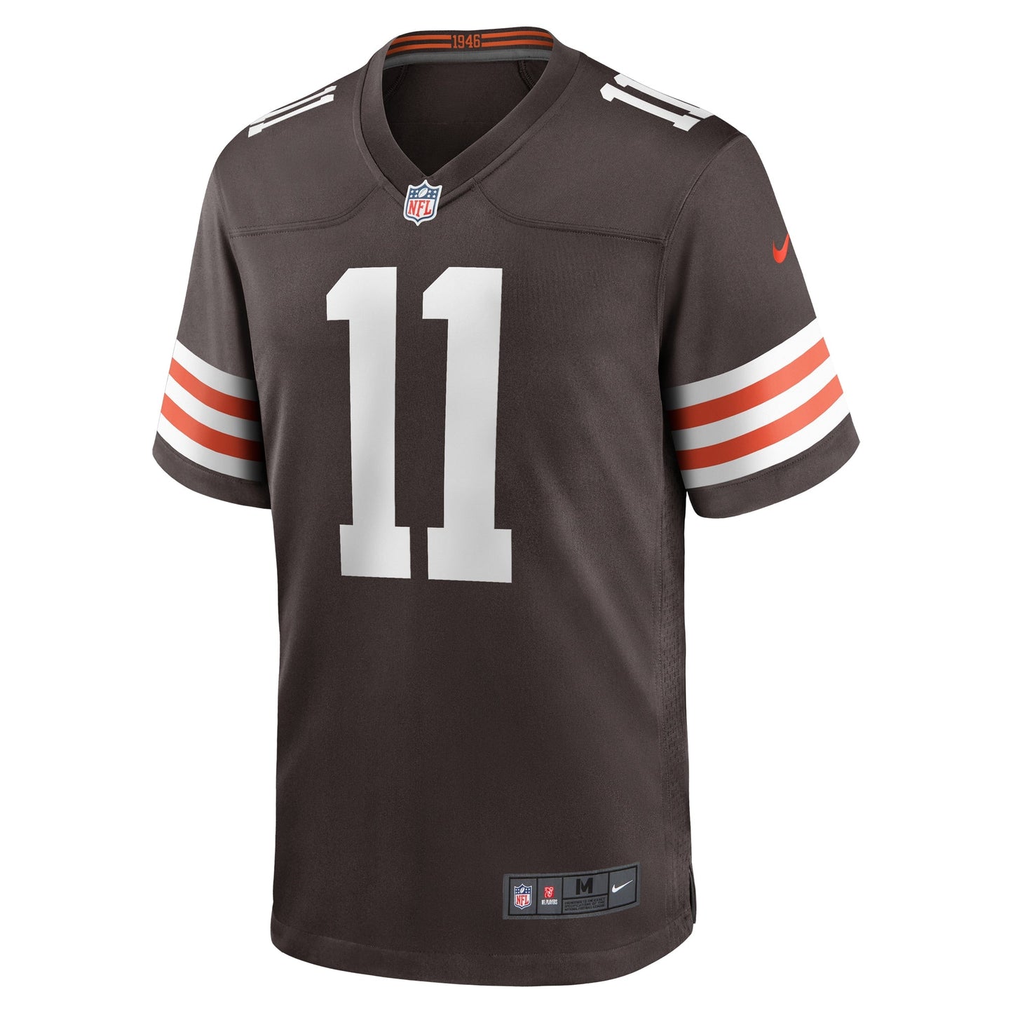 James Proche II Cleveland Browns Game Jersey - Brown football jersey product view 2