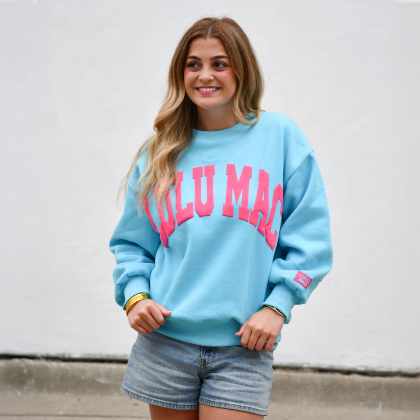 LM-SW-1007 Blue/Hot Pink Puff Unisex T-shirt, Sweatshirt, Hoodie, Long Sleeve Tee - T-Shirt, Sweatshirt, Hoodie
