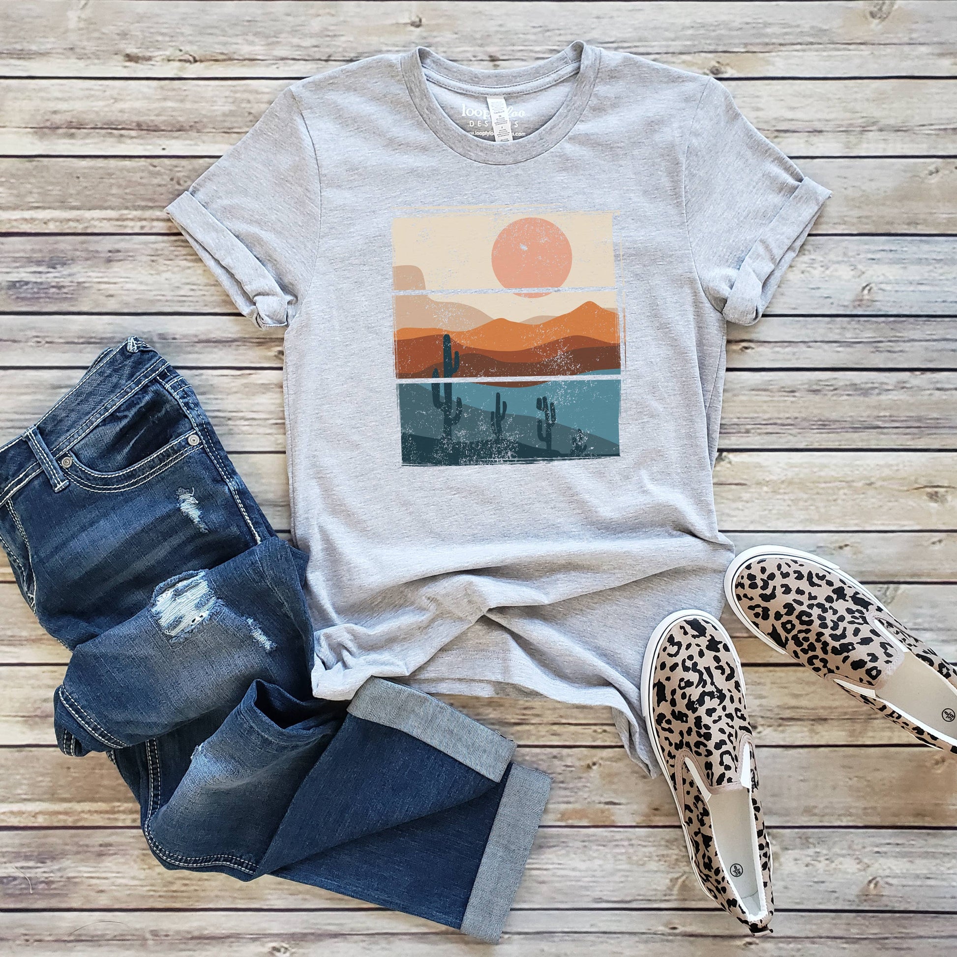 Desert Sunset Tee | Outdoor | Sizes XS-2XL Unisex T-shirt, Sweatshirt, Hoodie, Long Sleeve Tee - T-Shirt, Sweatshirt, Hoodie