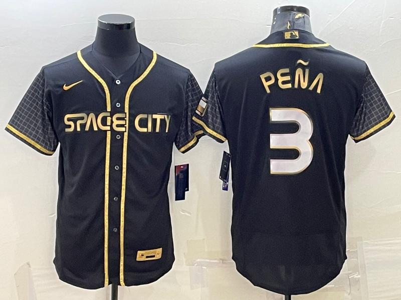 Men's Houston Astros Jeremy Pena Black City Connect Replica Player Jersey baseball jersey product view 1