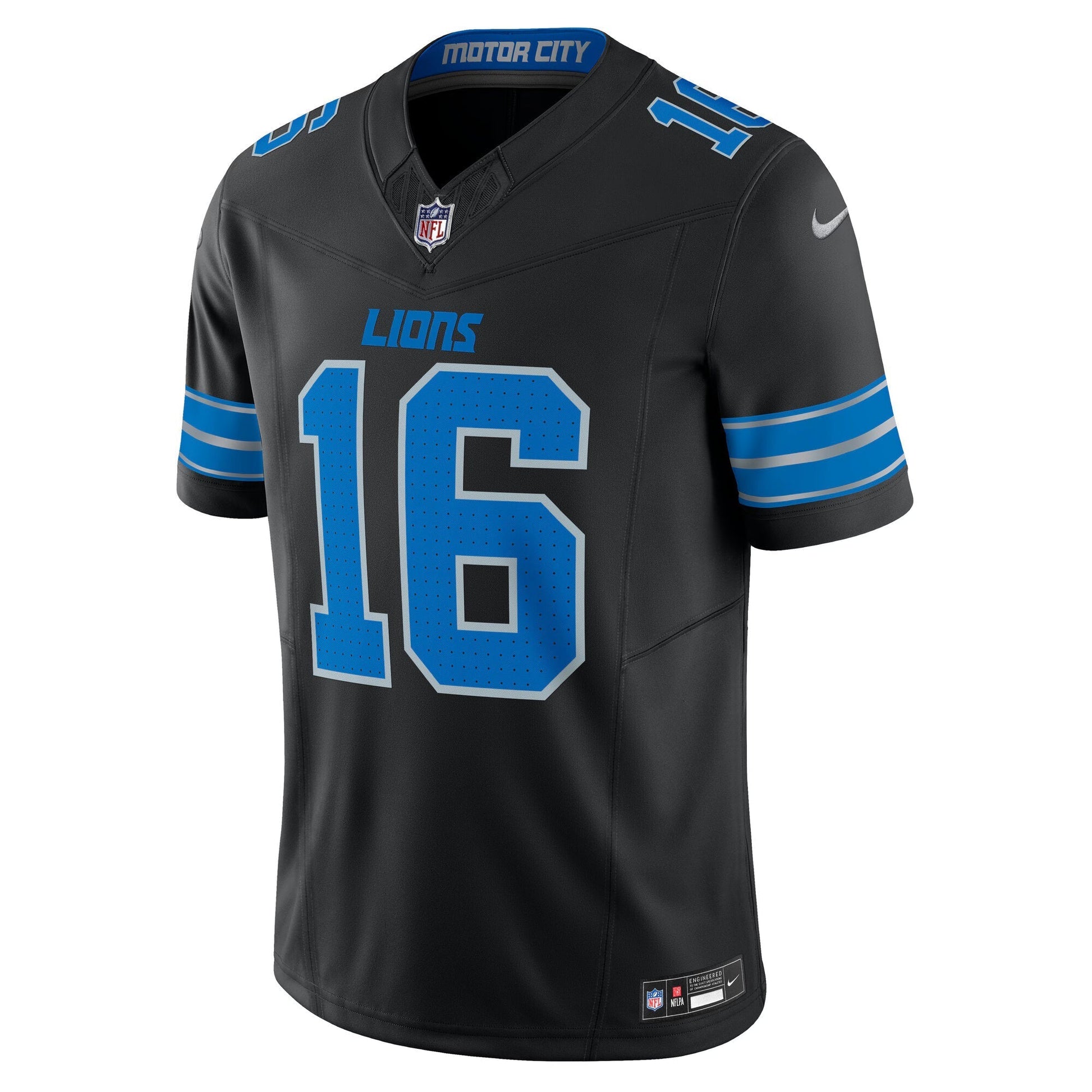 Detroit Lions Jared Goff Black Vapor F.U.S.E. Limited Jersey football jersey product view 1