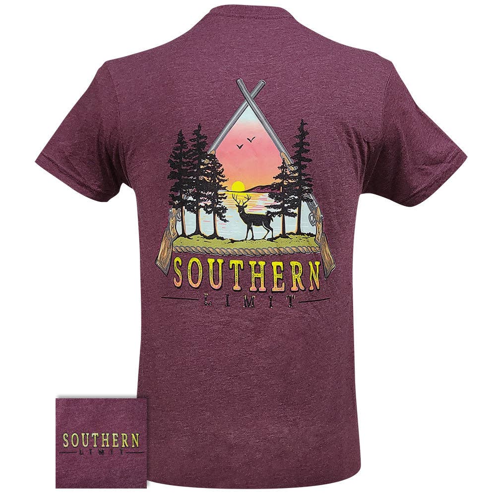 SL-104 Southern Limit Gun Triangle Ss-Heather Maroon Unisex T-shirt, Sweatshirt, Hoodie, Long Sleeve Tee - T-Shirt, Sweatshirt, Hoodie