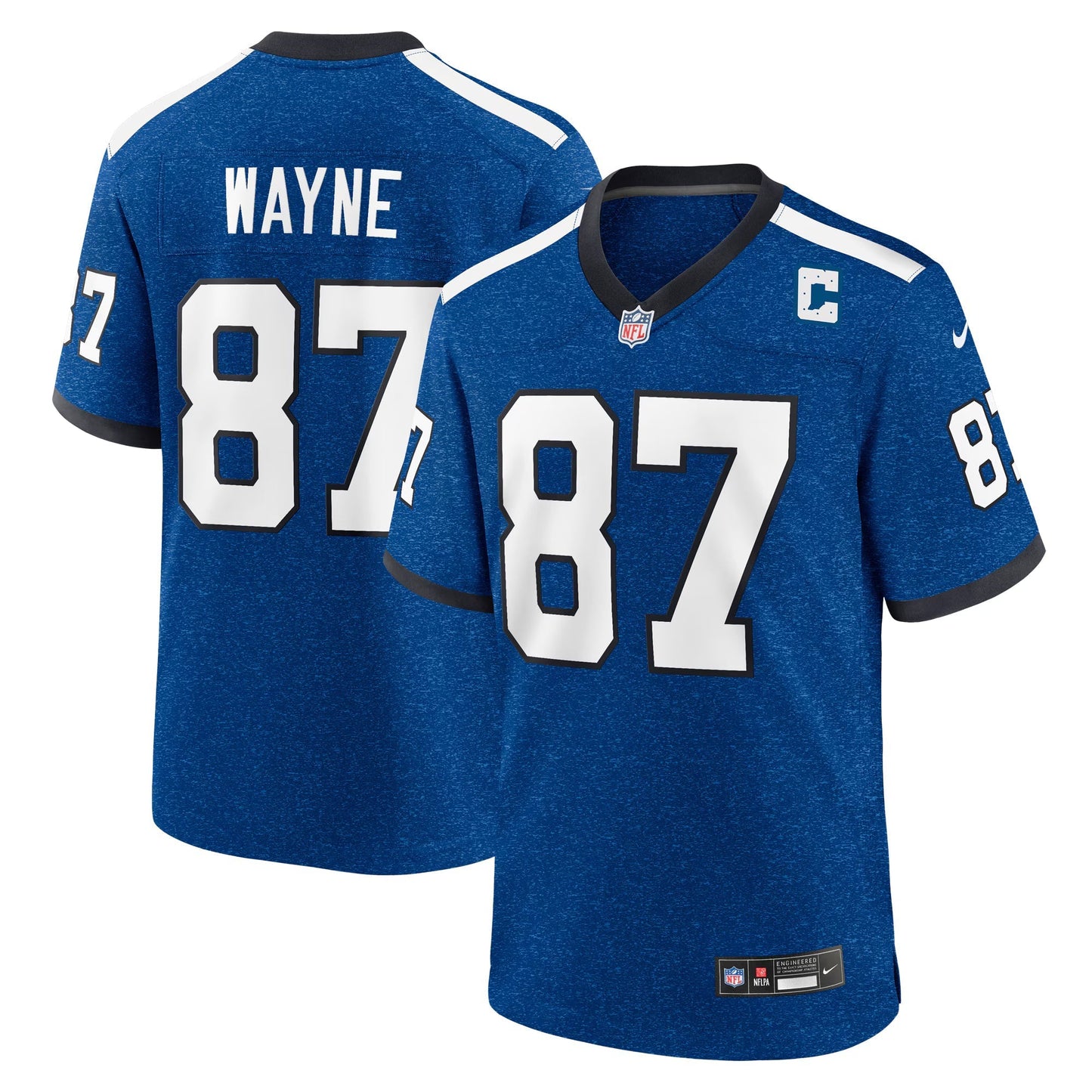Indianapolis Colts Reggie Wayne Blue Retired Player Alternate Game Jersey football jersey product view 1