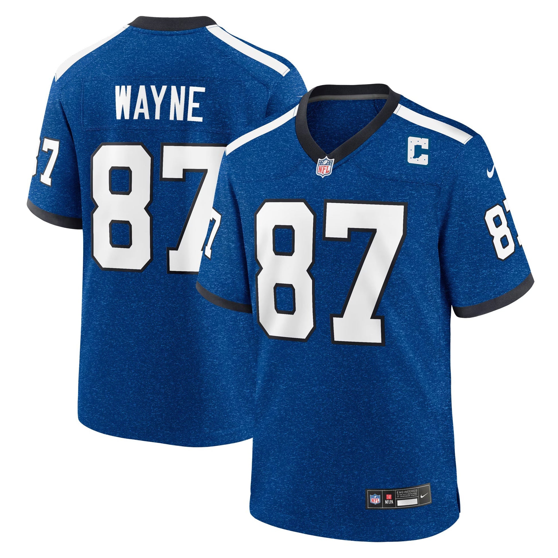 Indianapolis Colts Reggie Wayne Blue Retired Player Alternate Game Jersey football jersey product view 1