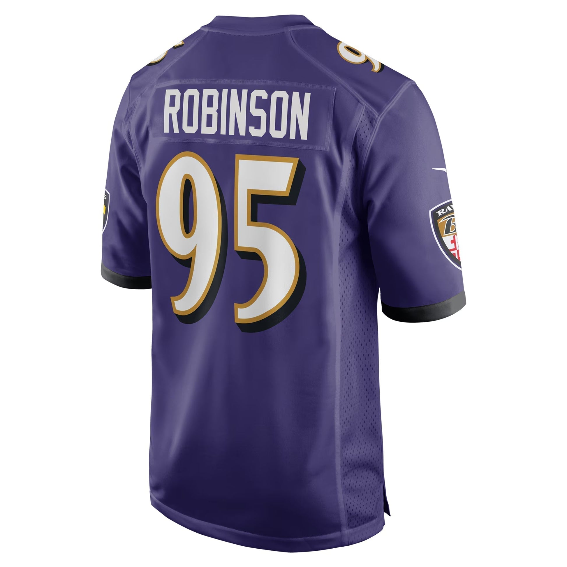 Baltimore Ravens Tavius Robinson Purple Team Game Jersey football jersey product view 3