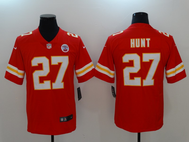 Men's Kansas City Chiefs Karim Hunt Red Game Jersey football jersey product view 1