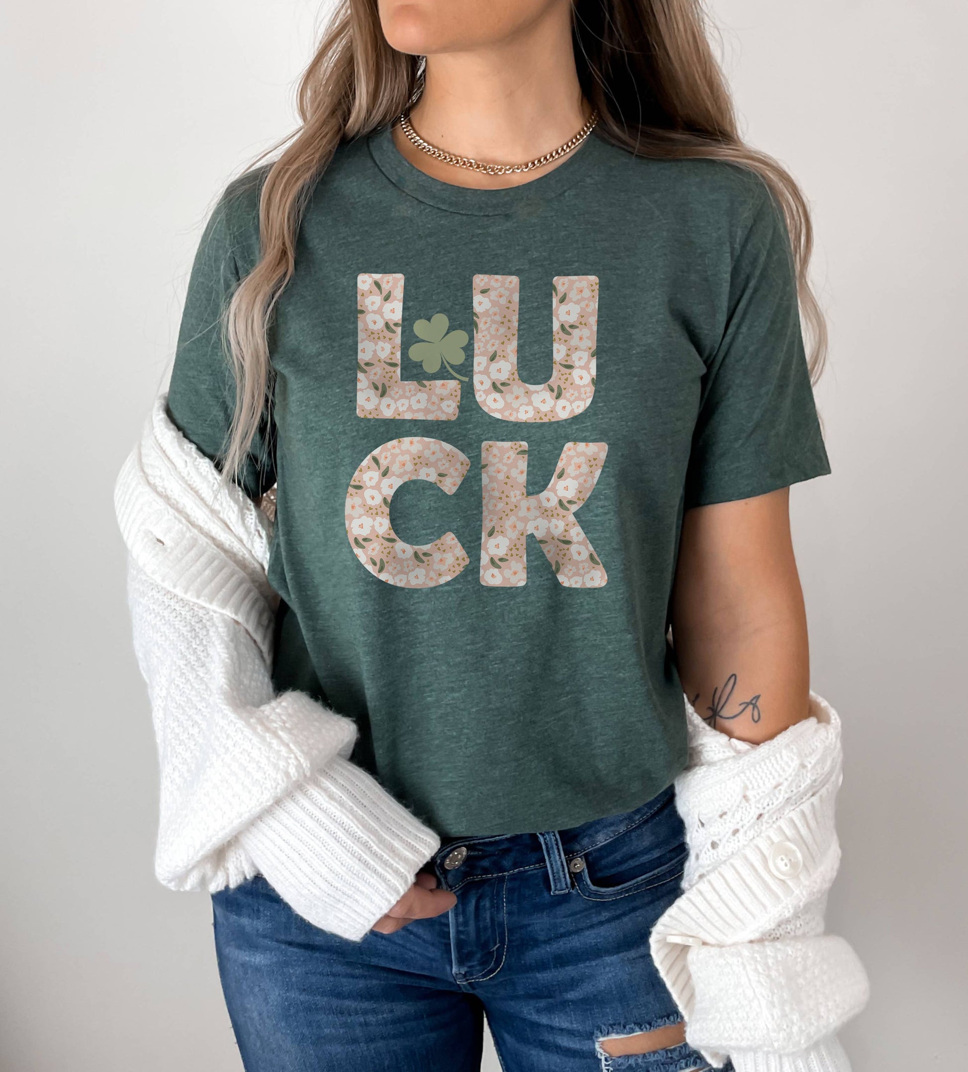 Luck Tee | St. Patrick's Day | Sizes XS-2XL Unisex T-shirt, Sweatshirt, Hoodie, Long Sleeve Tee - T-Shirt, Sweatshirt, Hoodie