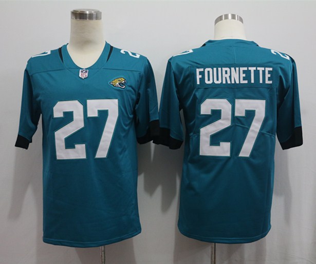 Men's Jacksonville Jaguars Leonard Fournette #27 Teal Game Player Jersey1 football jersey product view 1
