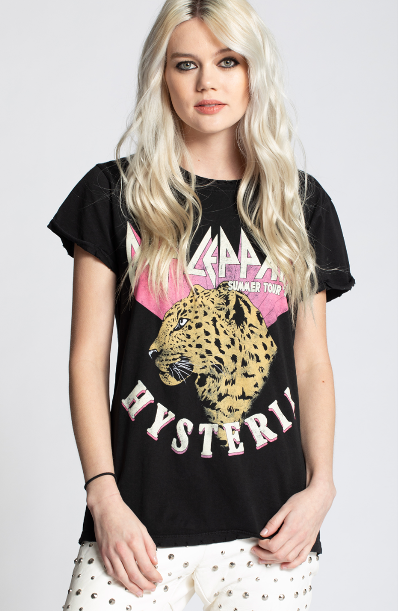 302091 - 530 Def Leppard Hysteria Leopard Unisex T-shirt, Sweatshirt, Hoodie, Long Sleeve Tee - T-Shirt, Sweatshirt, Hoodie