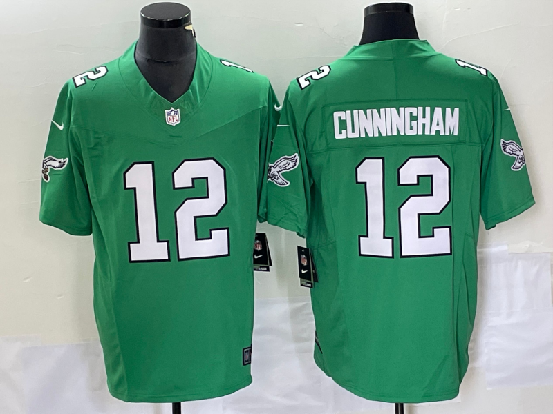 Men's Philadelphia Eagles Randall Cunningham Kelly Green Game Jersey football jersey product view 1