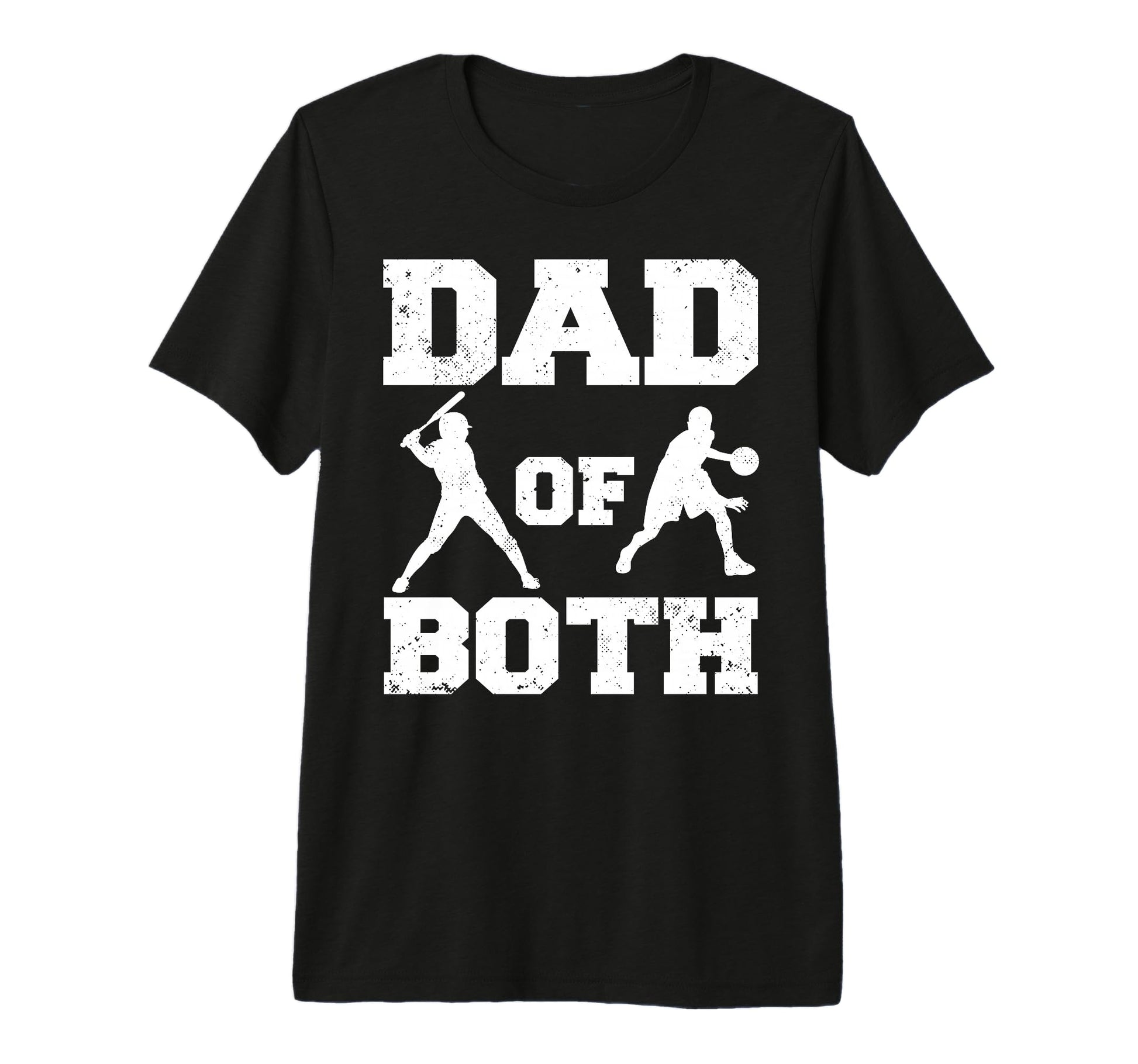 Mens Dad Both Funny Baseball T-Shirt - Minimalist Print for Adults - T-Shirt, Sweatshirt, Hoodie