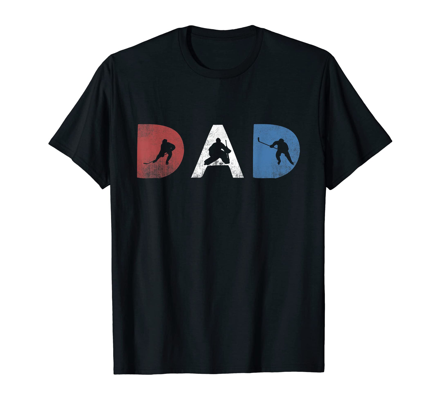 Ice Hockey Dad Father Dads T-Shirt - Minimalist Print for Adults - T-Shirt, Sweatshirt, Hoodie