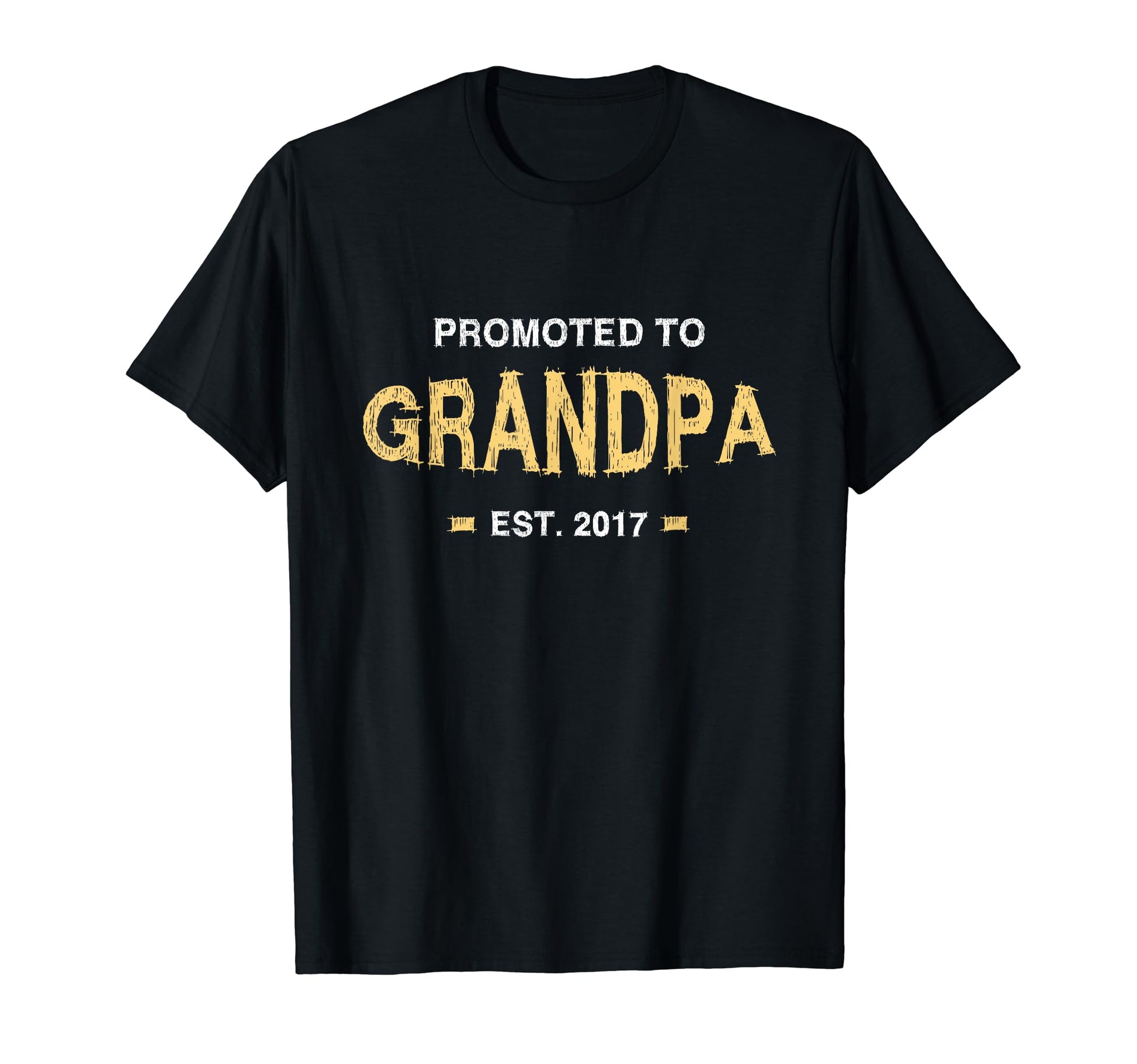 Promoted To Grandpa 2017 New Grandad Mens T-Shirt - Novelty Apparel Unisex - T-Shirt, Sweatshirt, Hoodie