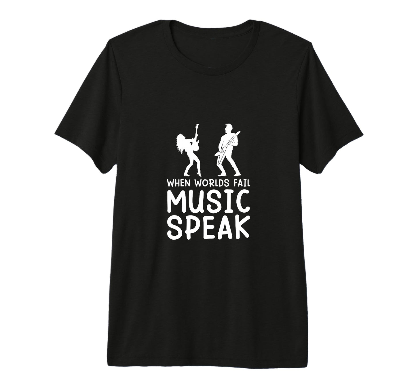 When Worlds Fail Music Speak Music T-Shirt - Unique Graphic for Adults - T-Shirt, Sweatshirt, Hoodie