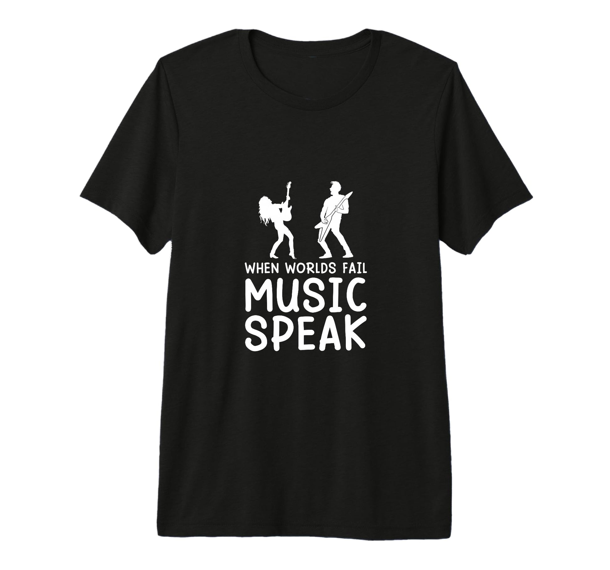 When Worlds Fail Music Speak Music T-Shirt - Unique Graphic for Adults - T-Shirt, Sweatshirt, Hoodie