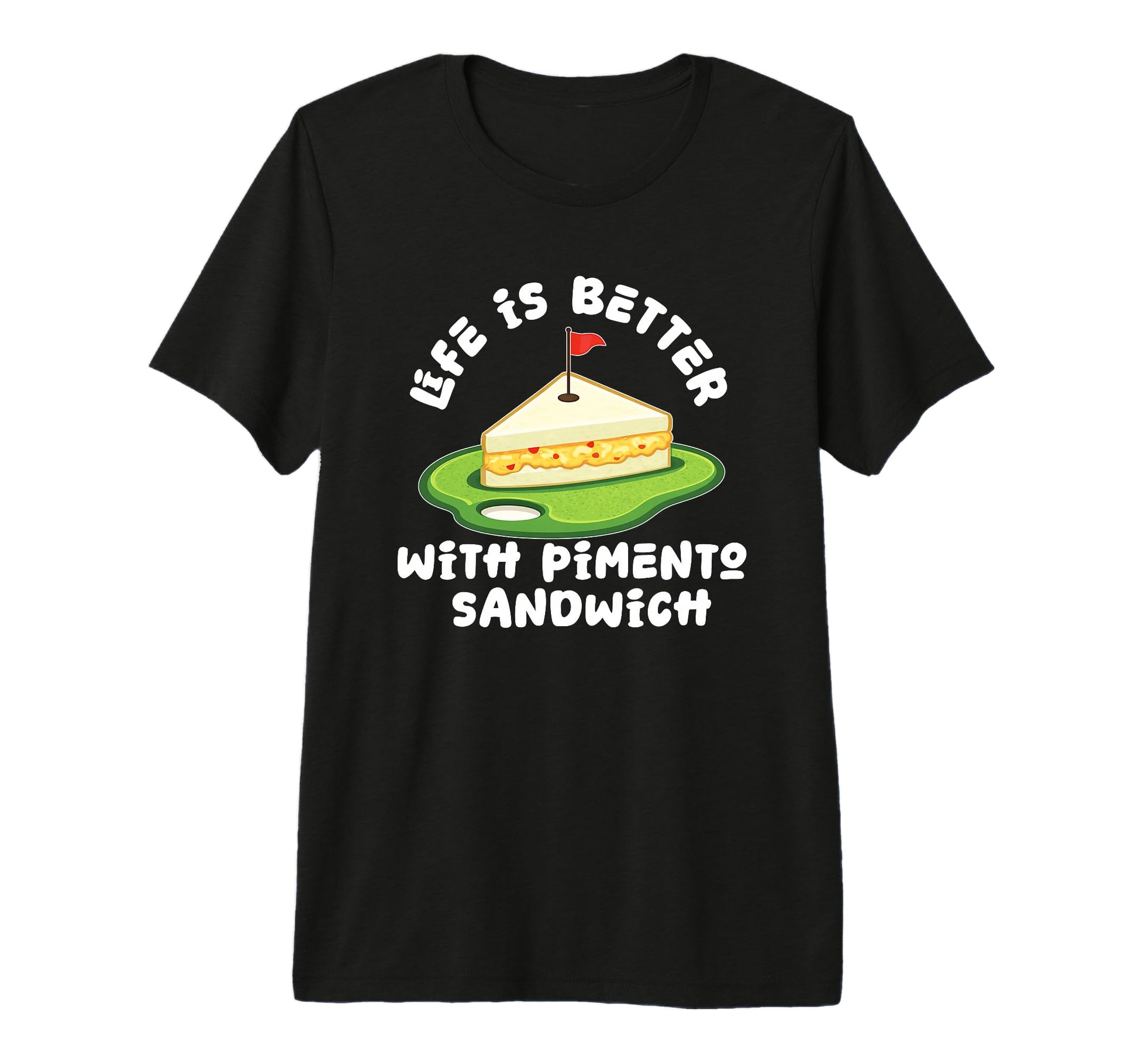 Pimento Cheese Sandwich Golf Dad T-Shirt - Minimalist Print for Adults - T-Shirt, Sweatshirt, Hoodie