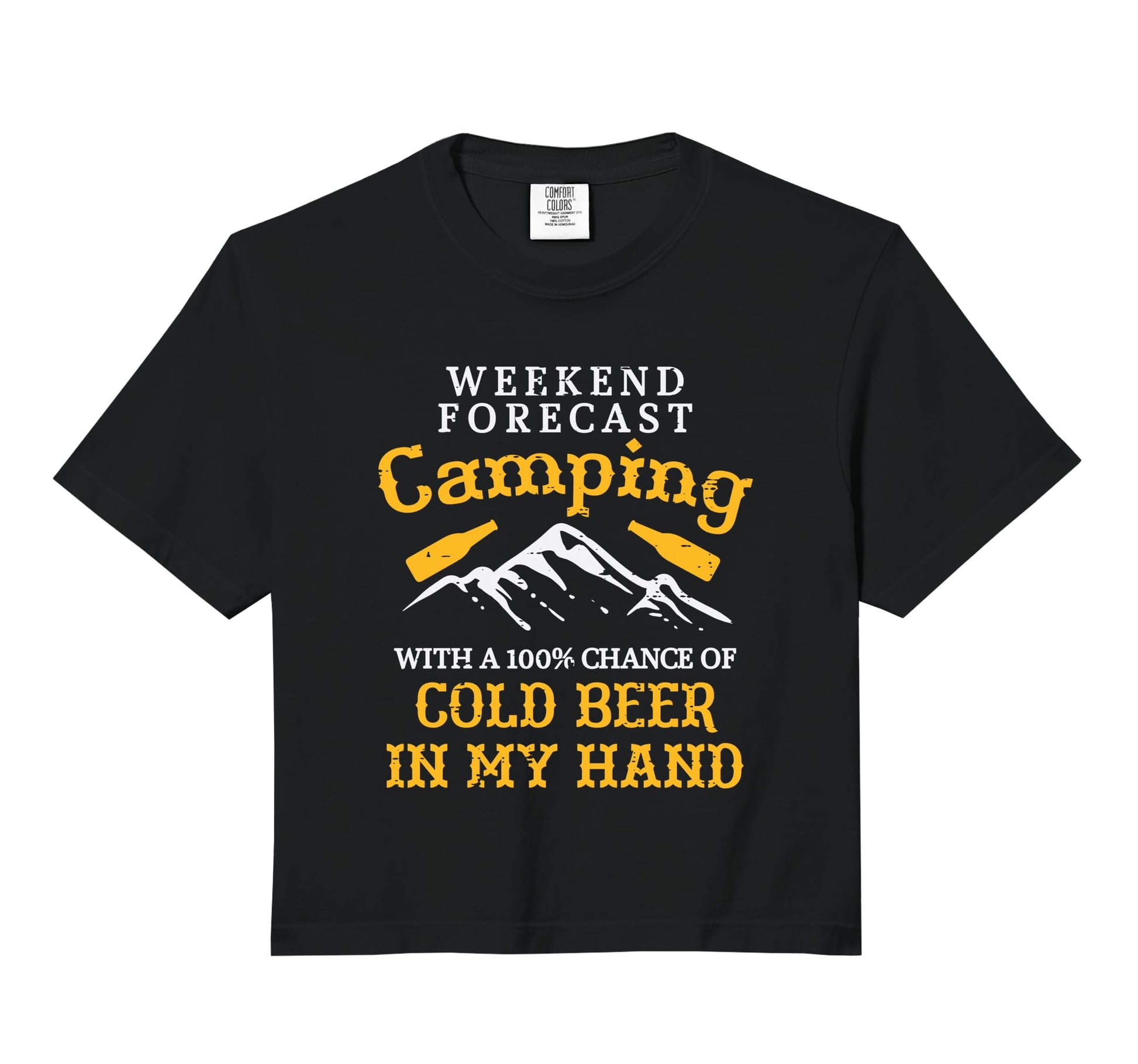 Weekend Forecast Camping Funny Camp Hoodie - Casual Everyday Wear Unisex - T-Shirt, Sweatshirt, Hoodie