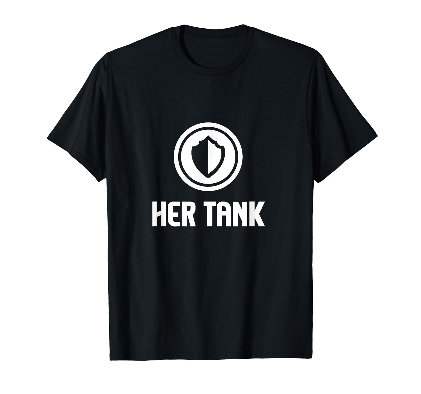 Her Tank His Healer Matching Couples T-Shirt - Minimalist Print Unisex - T-Shirt, Sweatshirt, Hoodie