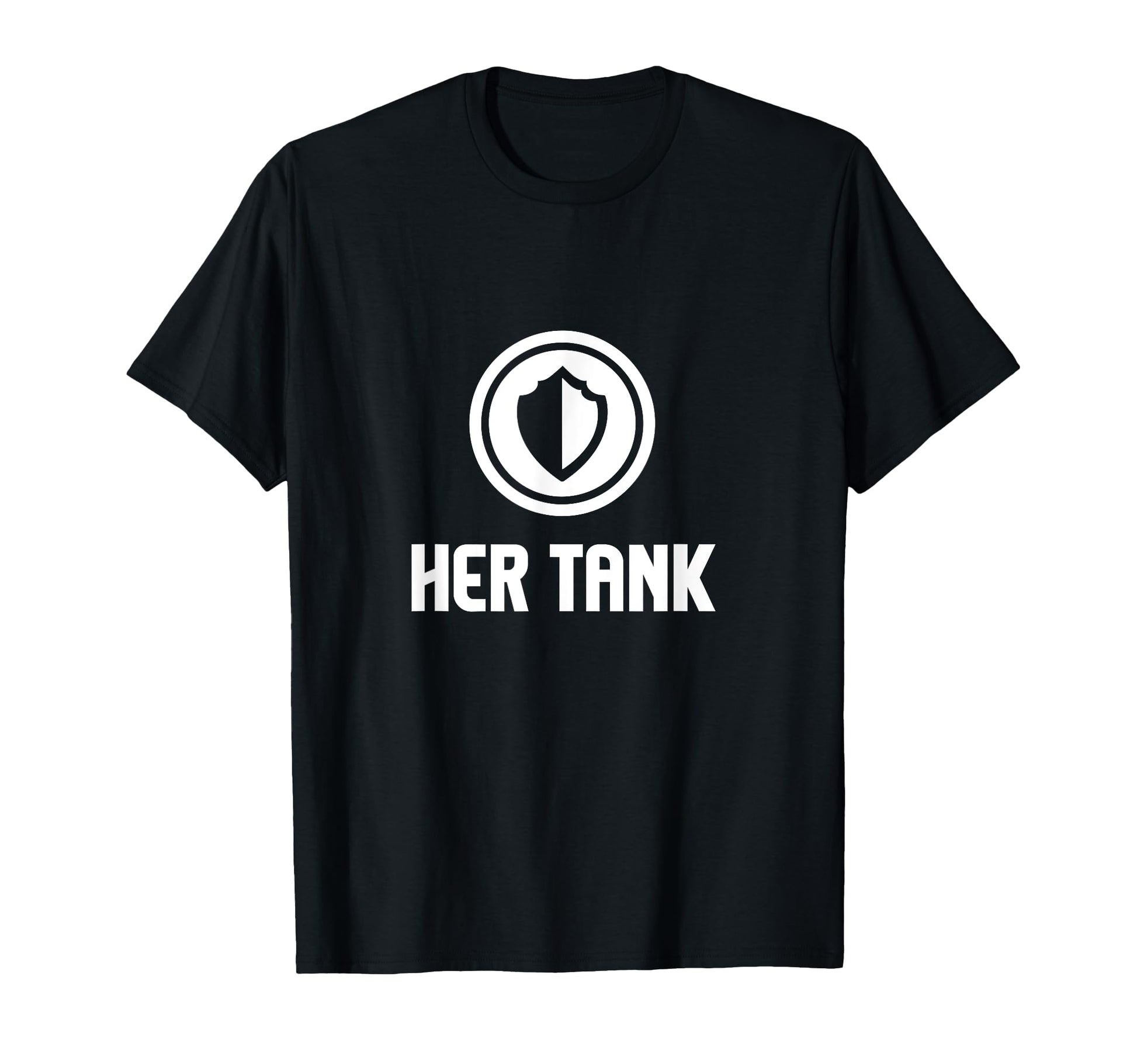Her Tank His Healer Matching Couples T-Shirt - Minimalist Print Unisex - T-Shirt, Sweatshirt, Hoodie
