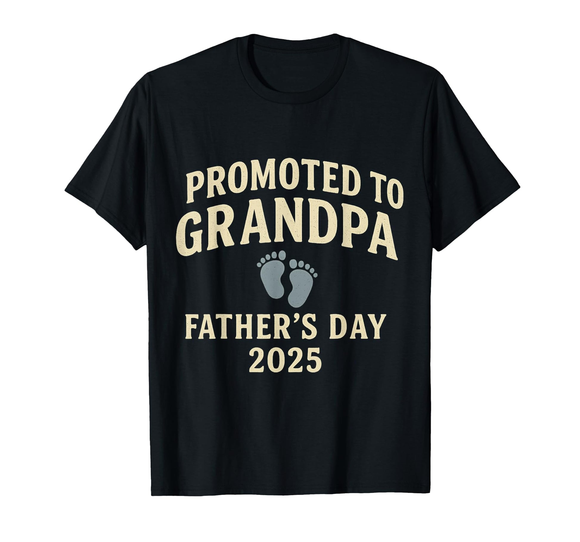 Promoted To Grandpa First Fathers Day T-Shirt - Custom Art Print Men Women - T-Shirt, Sweatshirt, Hoodie