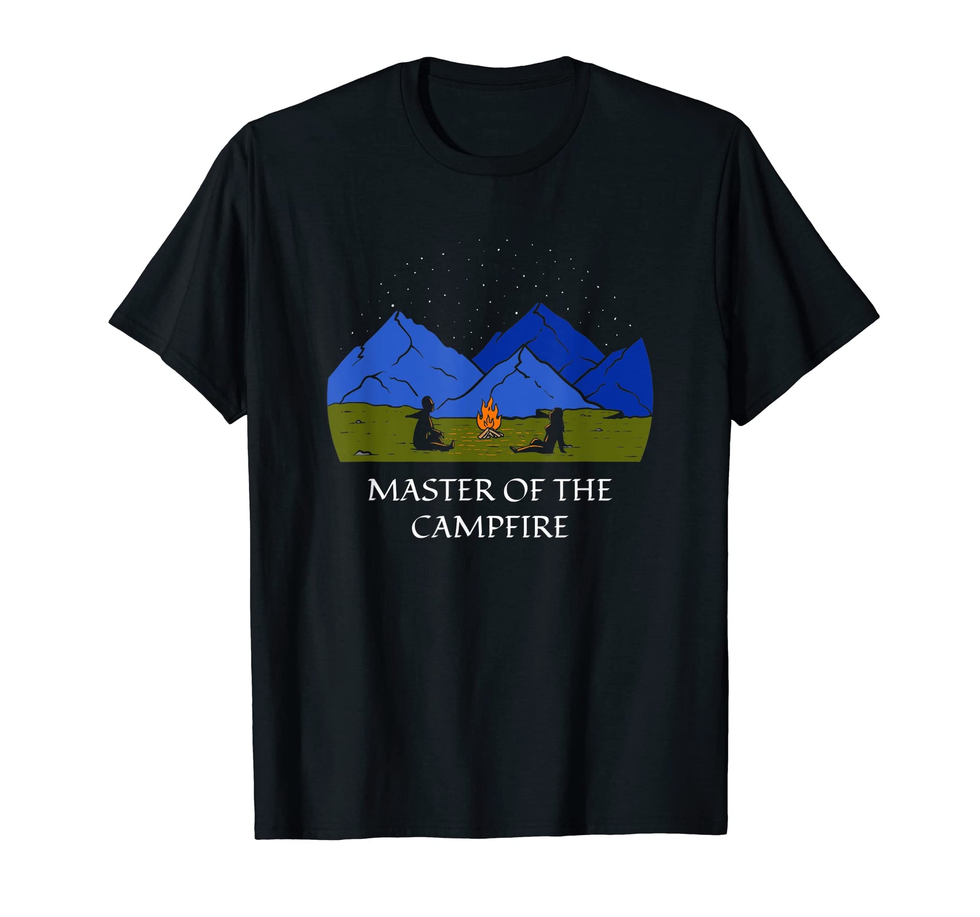 Master Campfire Camping Dad Camper T-Shirt - Fun Novelty Design Men Women - T-Shirt, Sweatshirt, Hoodie