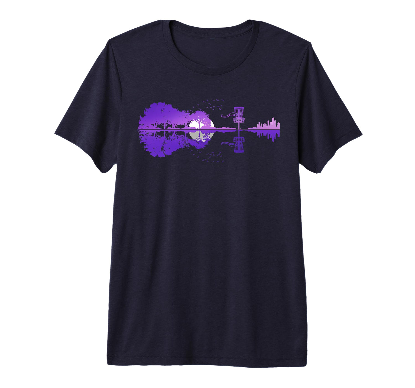 Disc Golf Guitar Lake Shadow Love T-Shirt - Trendy Graphic Men Women - T-Shirt, Sweatshirt, Hoodie