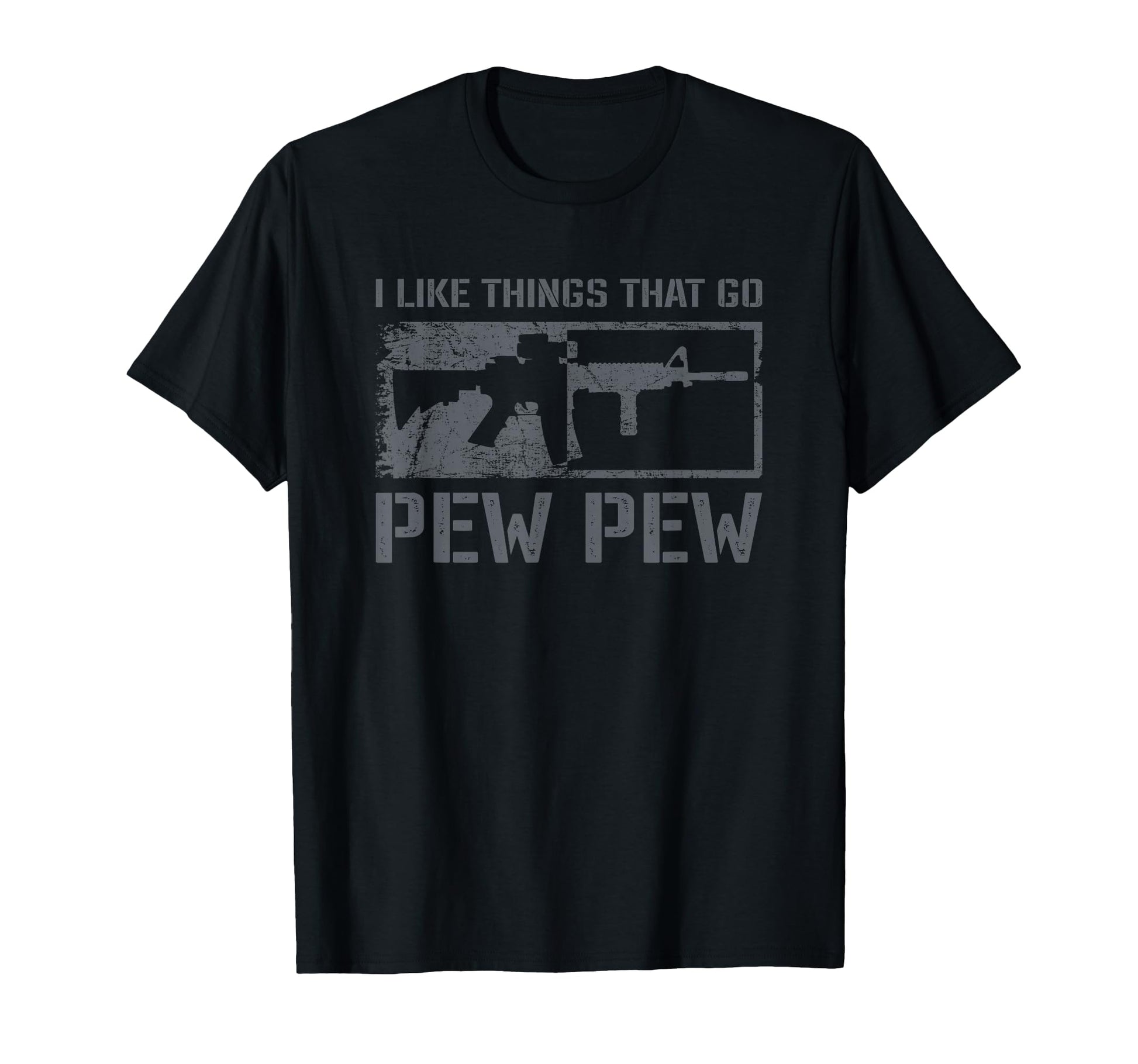 I Like Things That Go Pew Pew Funny T-Shirt - Minimalist Print Men Women - T-Shirt, Sweatshirt, Hoodie