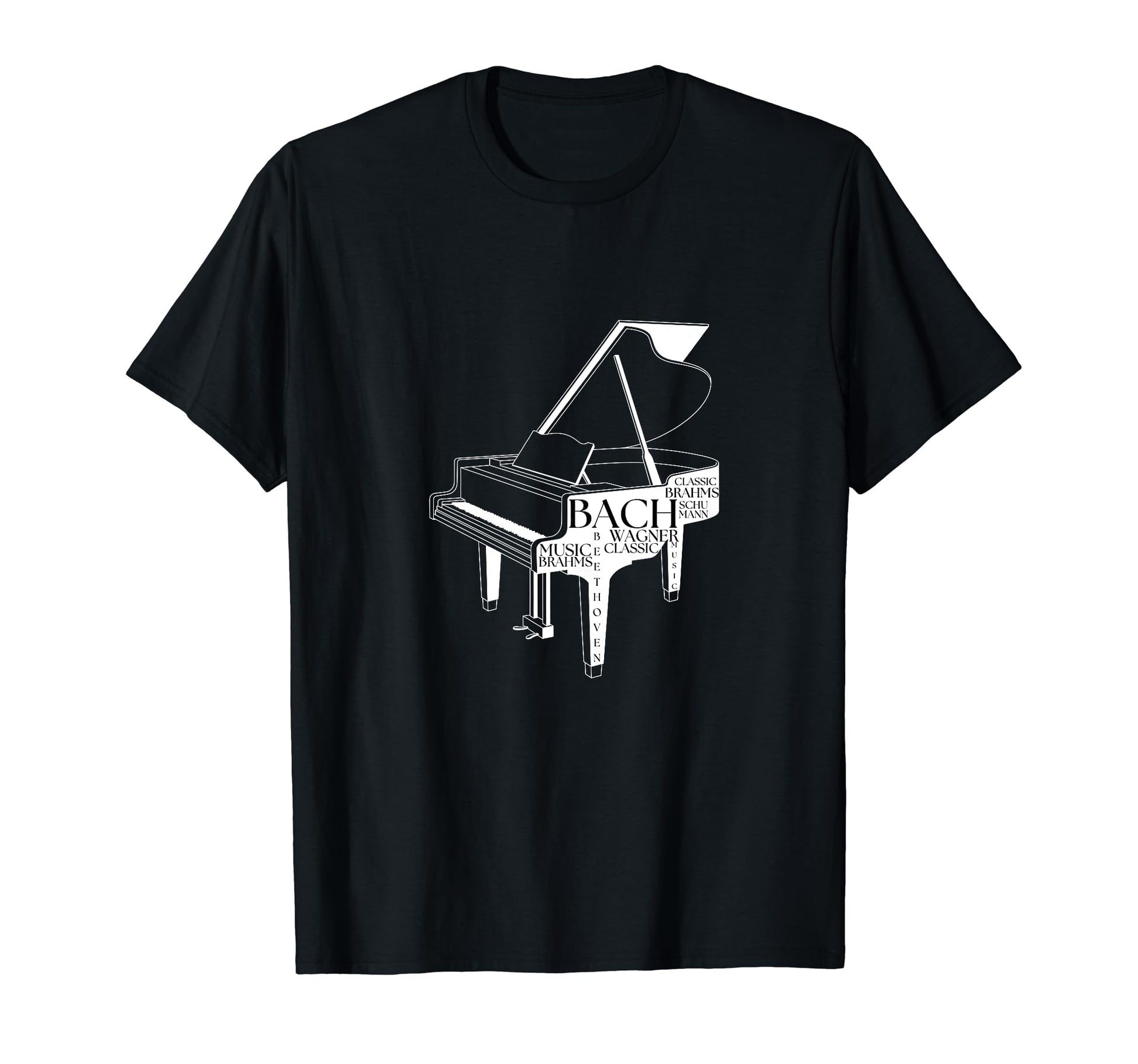 Piano Teacher Music Lover Musician T-Shirt - Minimalist Print Men Women - T-Shirt, Sweatshirt, Hoodie