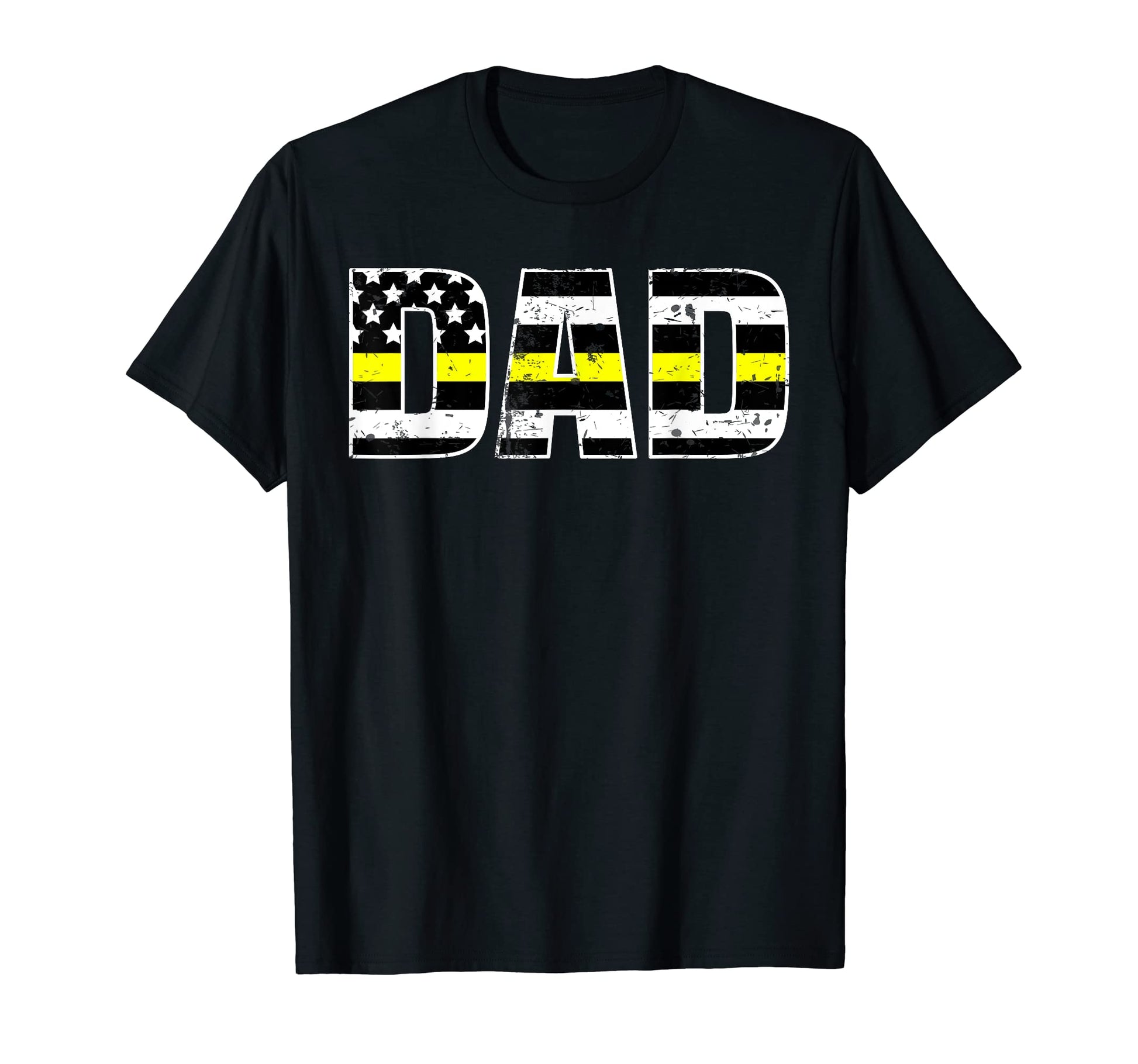 Dispatcher Dad Thin Line Gold Daddy T-Shirt - Graphic Print Men Women - T-Shirt, Sweatshirt, Hoodie