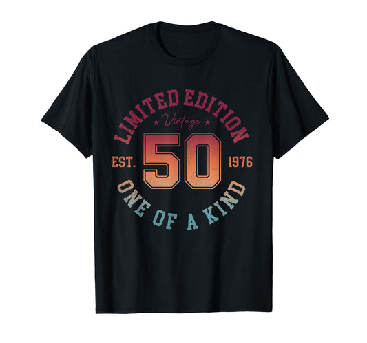 50Th Birthday 1976 50 Year Old T-Shirt - Trendy Graphic Men Women - T-Shirt, Sweatshirt, Hoodie