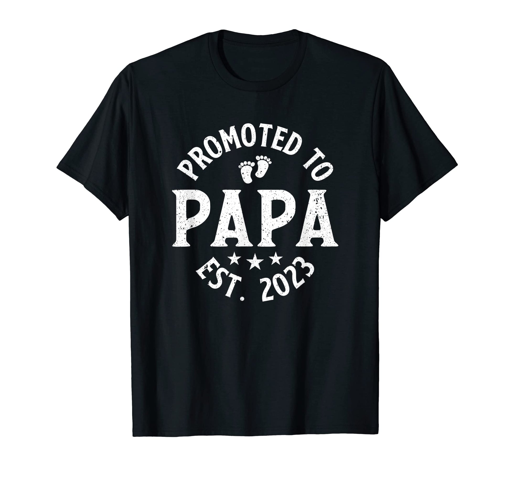 Mens Promoted To Papa 2023 Funny T-Shirt - Custom Art Print for Adults - T-Shirt, Sweatshirt, Hoodie