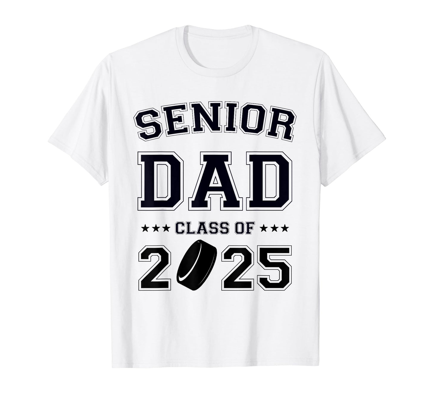 Senior Hockey Dad Class 2025 Graduation T-Shirt - Graphic Print Men Women - T-Shirt, Sweatshirt, Hoodie