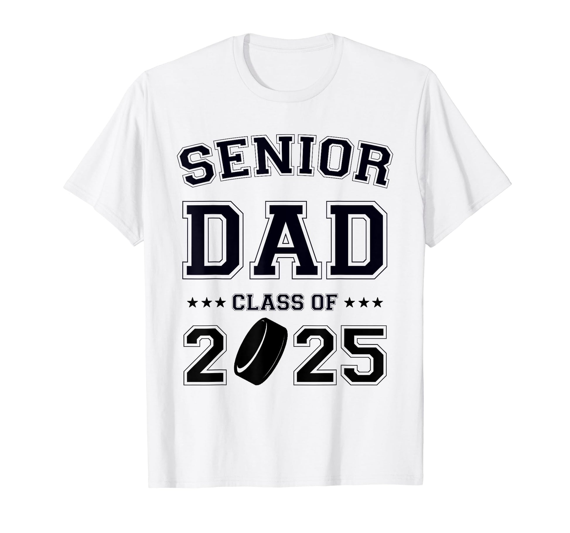 Senior Hockey Dad Class 2025 Graduation T-Shirt - Graphic Print Men Women - T-Shirt, Sweatshirt, Hoodie