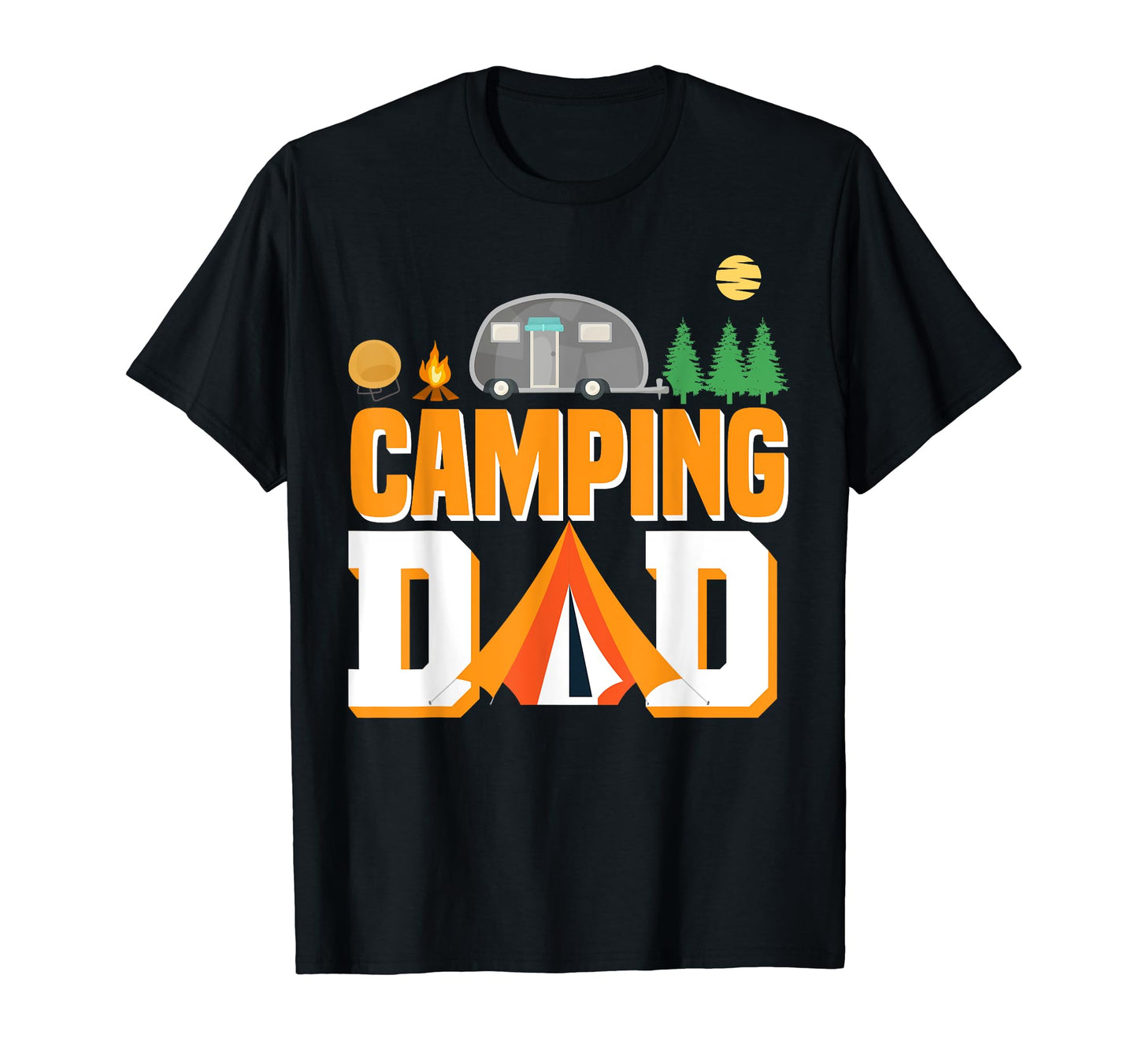 Camping Dad 5Th Wheel Camper Rv T-Shirt - Fun Novelty Design Unisex - T-Shirt, Sweatshirt, Hoodie